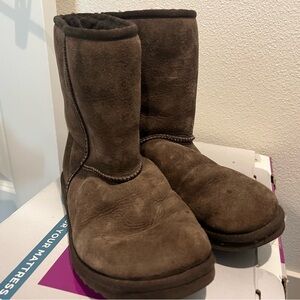 UGG Brown Winter Boots with Suede Exterior and Plush Comfort
